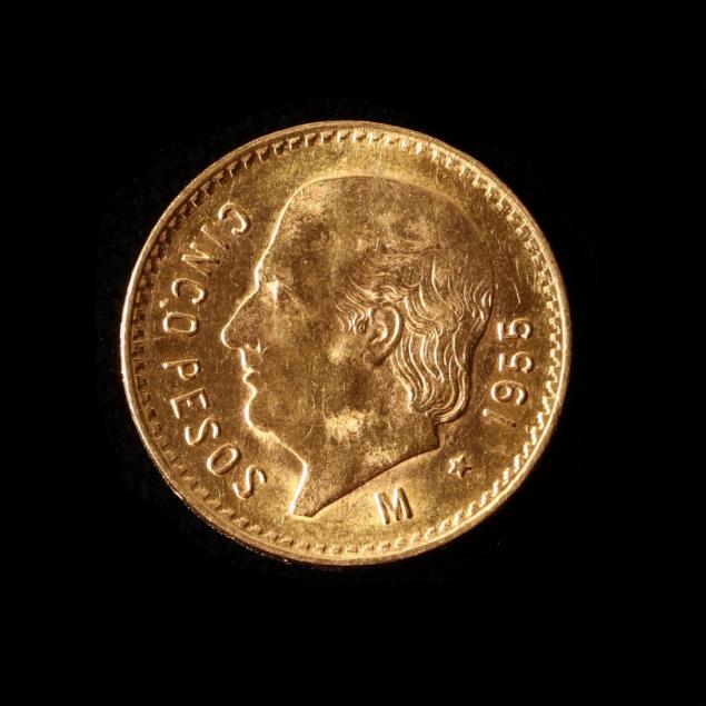 mexico-1955-gold-5-pesos