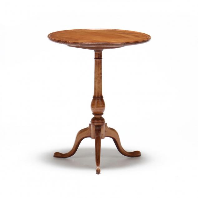 new-england-tiger-maple-queen-anne-dish-top-candlestand