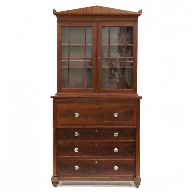 american-late-classical-secretary-bookcase