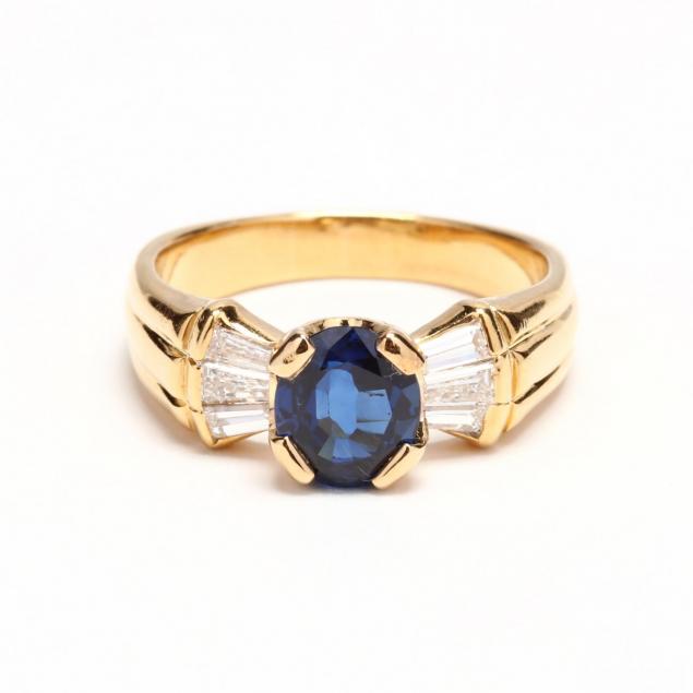 18kt-gold-sapphire-and-diamond-ring-italy