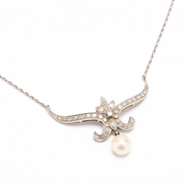 14kt-white-gold-pearl-and-diamond-necklace