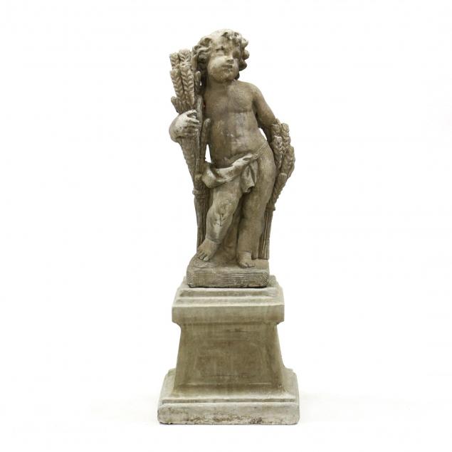classical-style-large-cast-stone-garden-statue-on-plinth