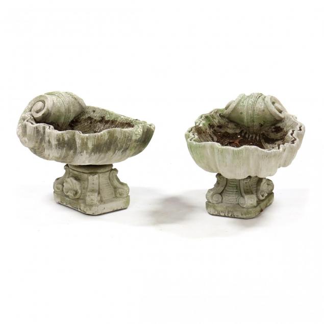 pair-of-rococo-style-cast-stone-shell-form-planters