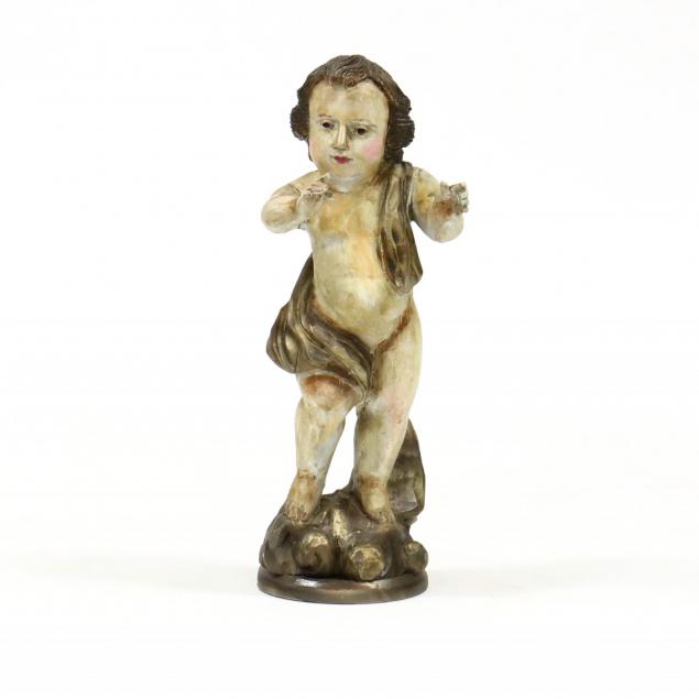 vintage-carved-and-painted-putto