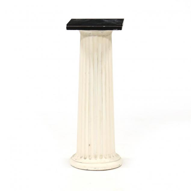 vintage-carved-wood-marble-top-column