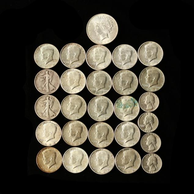 27-miscellaneous-u-s-silver-coins