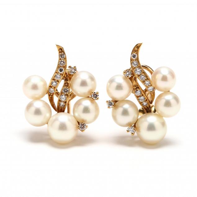 18kt-gold-pearl-and-diamond-ear-clips