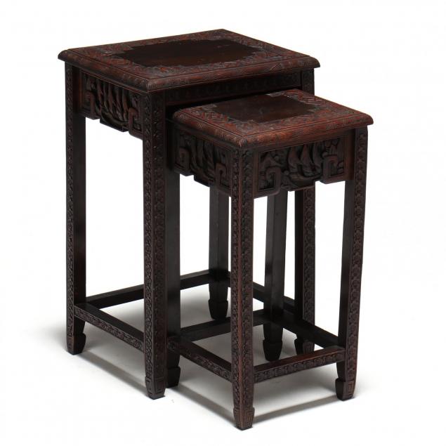 two-chinese-carved-wood-nesting-tables