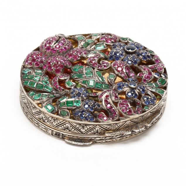 a-vintage-silver-silver-gilt-and-gemset-compact