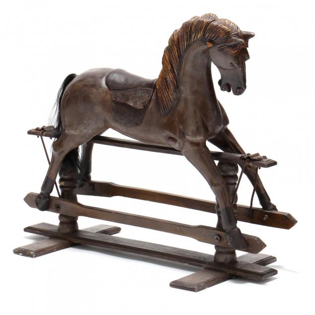 carved-and-painted-rocking-horse