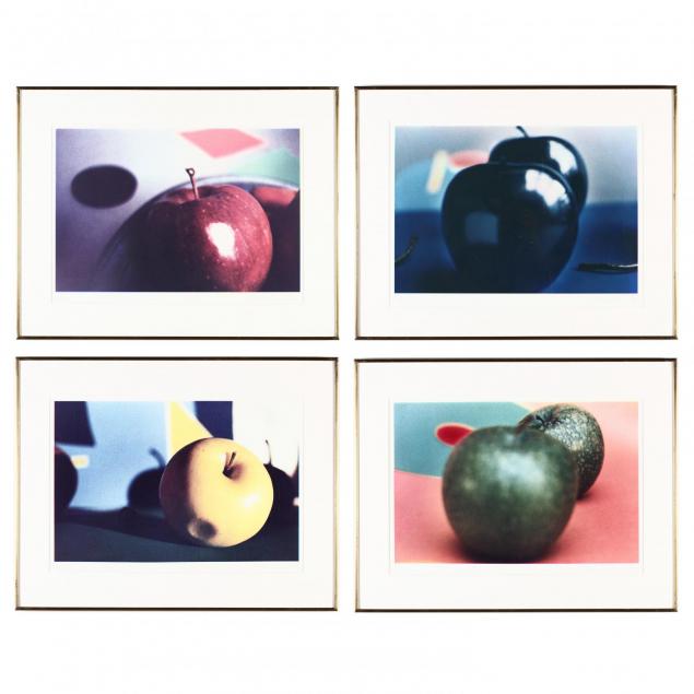 susan-shaw-american-20th-c-group-of-5-photographs-with-apples