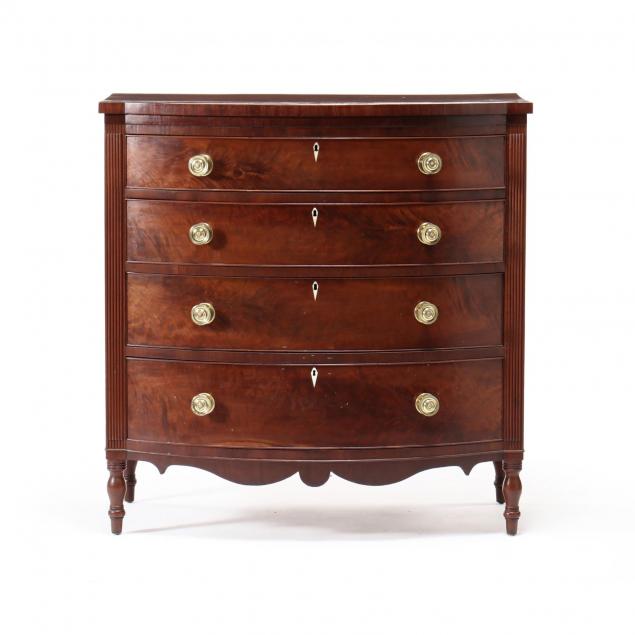 federal-bow-front-figured-cherry-chest-of-drawers