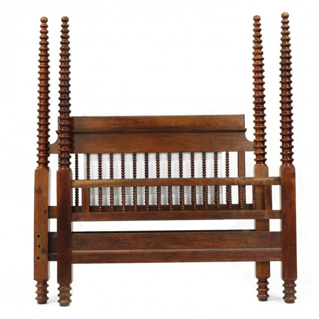 antique-tall-post-walnut-bed