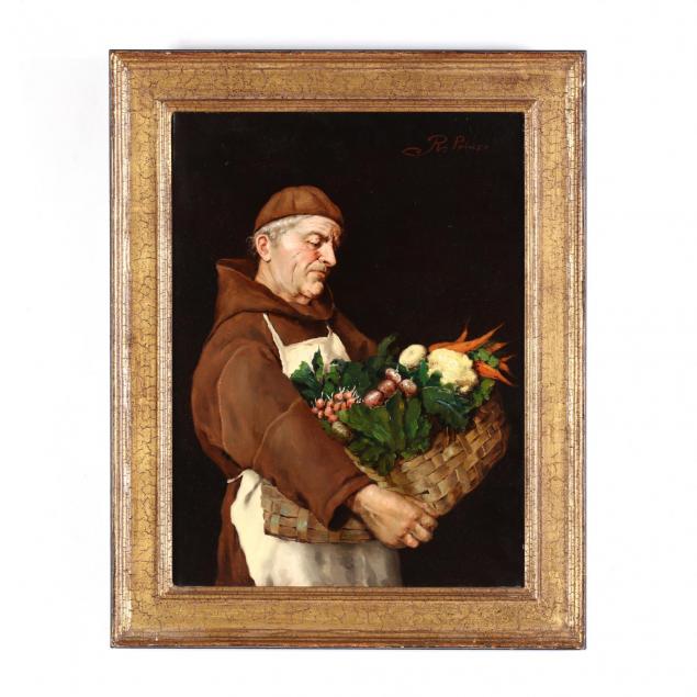 italian-school-19th-century-portrait-of-a-monk-with-vegetable-gathering