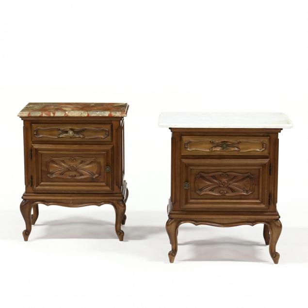 pair-of-french-provincial-marble-top-bedside-cabinets