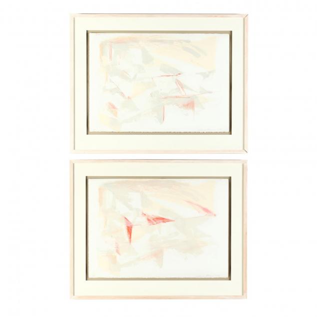 catherine-shuman-miller-ny-pair-of-mixed-media-works