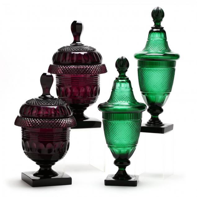 two-pair-of-anglo-irish-colored-cut-glass-sweet-meat-urns