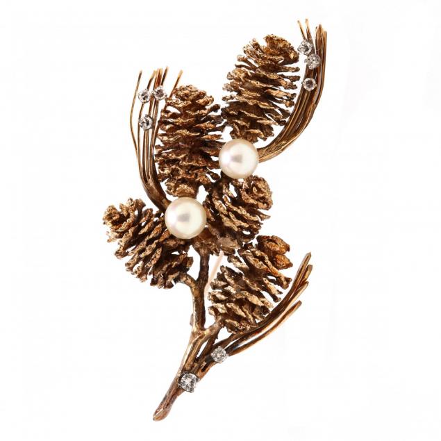 14kt-gold-pearl-and-diamond-brooch