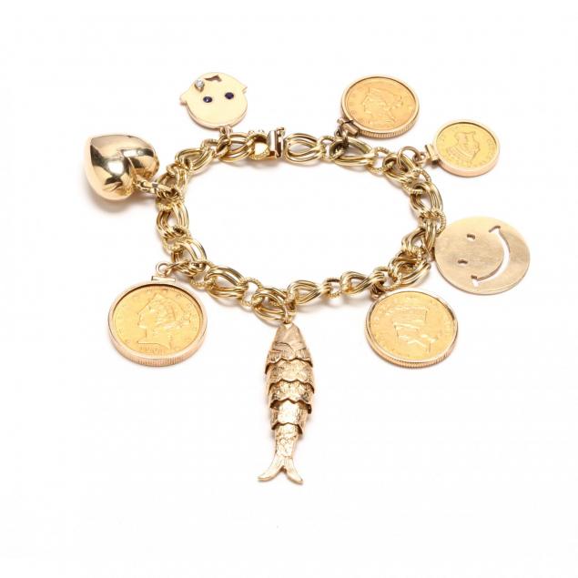 14kt-gold-charm-bracelet-with-charms