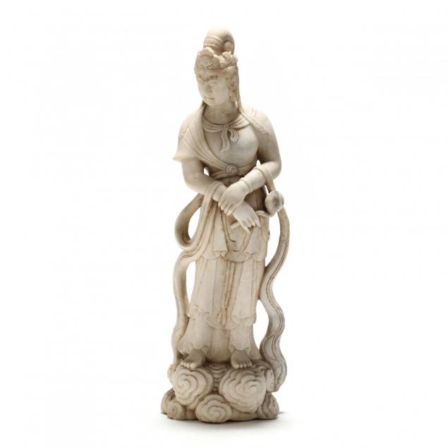 a-chinese-marble-guanyin-statue