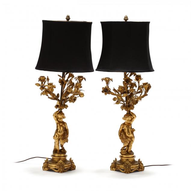 pair-of-italian-dore-bronze-figural-table-lamps