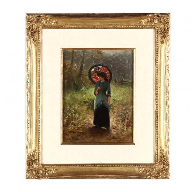 alfred-banner-british-fl-1878-1914-woman-with-parasol