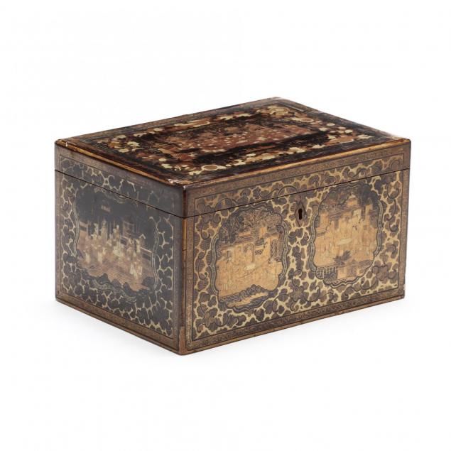 a-chinese-lacquered-and-gilt-tea-caddy