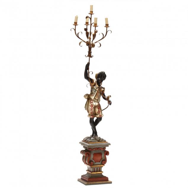 venetian-carved-and-painted-blackamoor-lamp