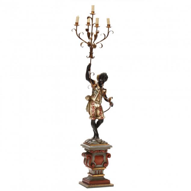 venetian-carved-and-painted-blackamoor-lamp