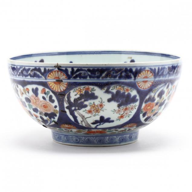 antique-imari-porcelain-punch-bowl