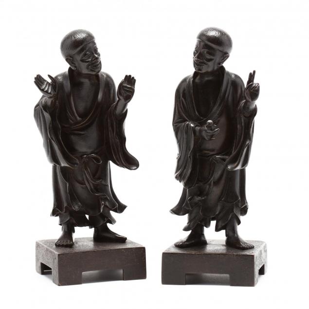 pair-of-chinese-bronze-figures-of-men