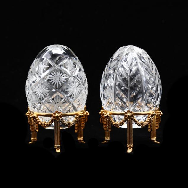 pair-of-crystal-faberge-petite-eggs-on-stands