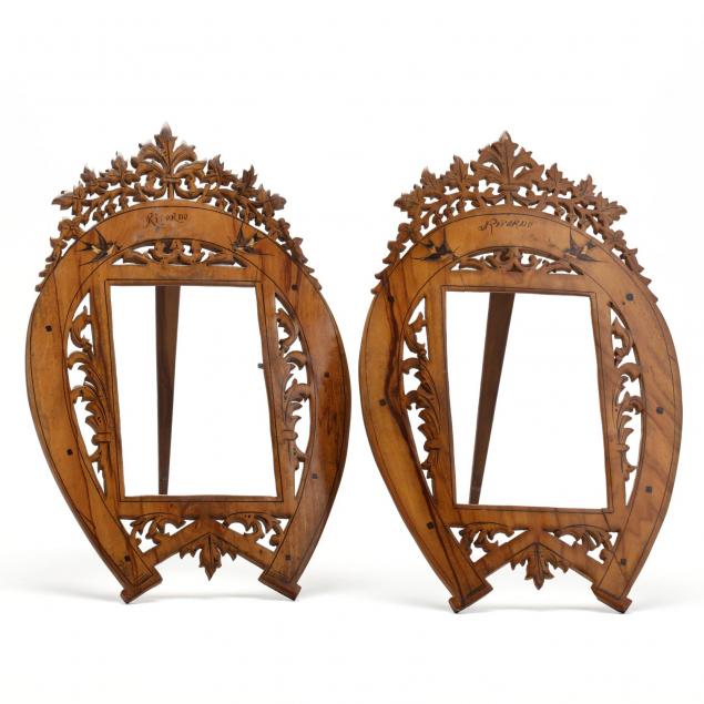 pair-of-antique-carved-and-painted-wood-picture-frames