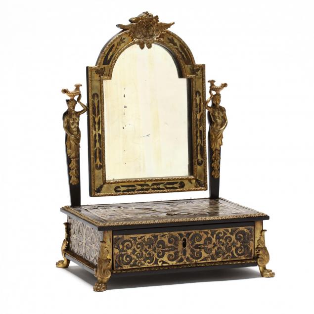 french-boulle-inlaid-dressing-mirror
