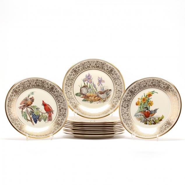 lenox-eleven-porcelain-boehm-bird-plates-designed-by-boehm