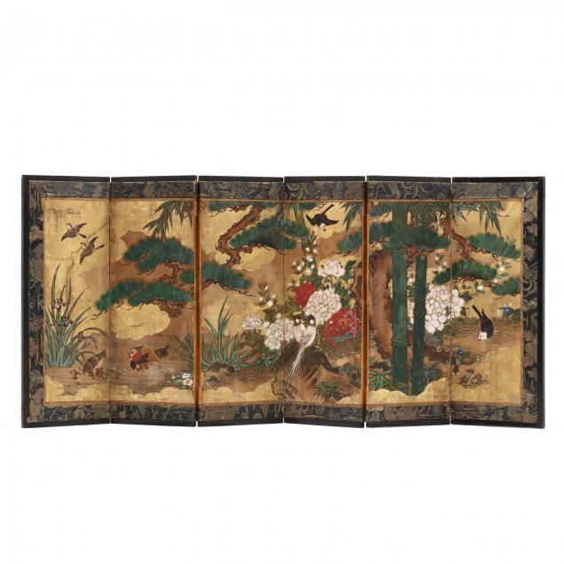 antique-chinese-miniature-six-panel-folding-screen