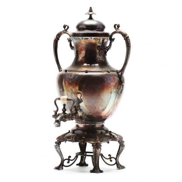 an-antique-american-silverplate-tea-urn