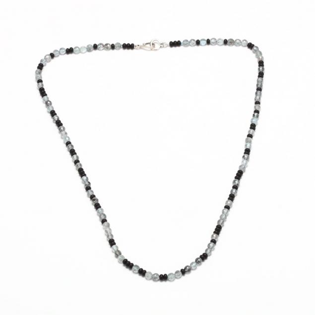 aquamarine-and-onyx-bead-necklace
