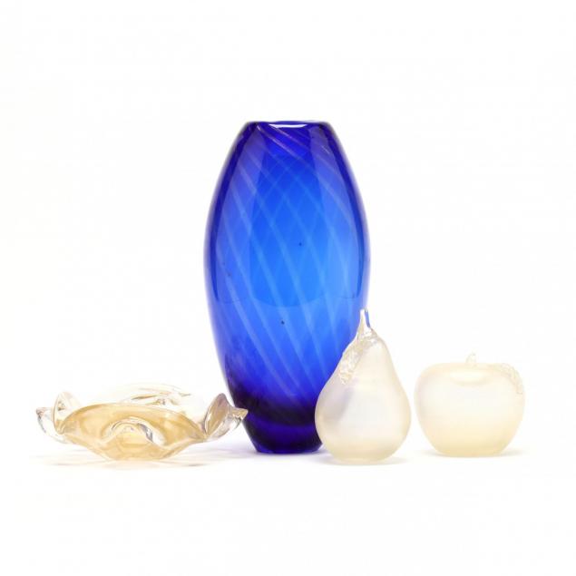 four-pieces-of-vintage-murano-glass