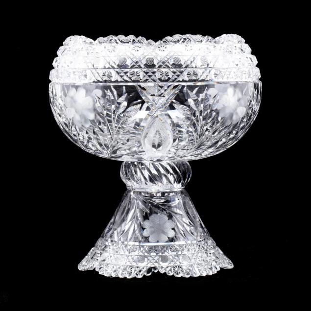 american-brilliant-period-cut-glass-pedestal-bowl