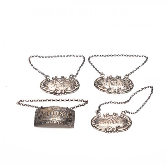 four-sterling-silver-decanter-tags