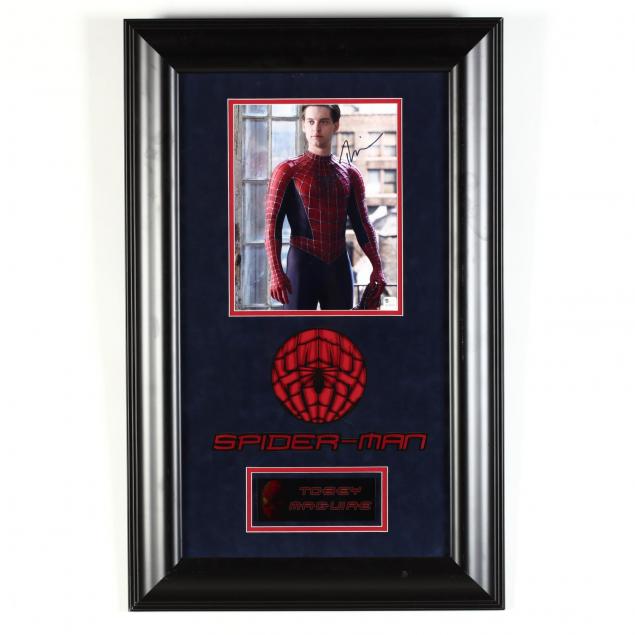 photograph-of-toby-maguire-as-spiderman-bearing-signature