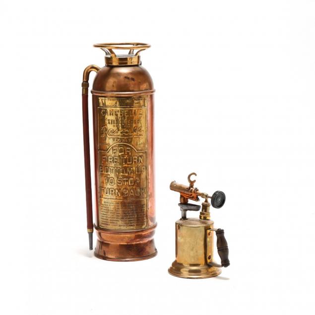 brass-fire-extinguisher-and-torch