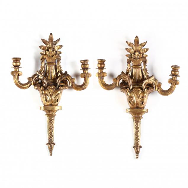 pair-of-vintage-italian-carved-and-gilt-wood-sconces