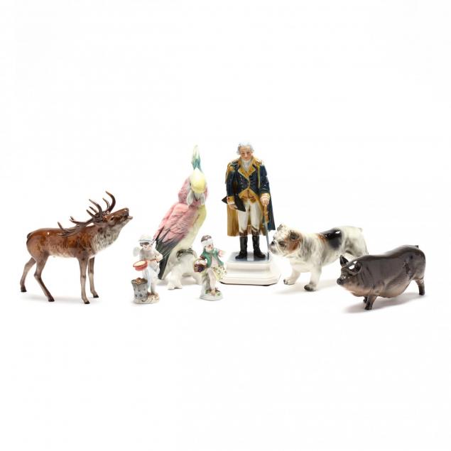 group-of-porcelain-figurines