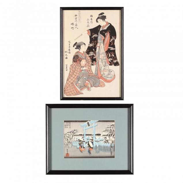 two-japanese-woodblock-prints