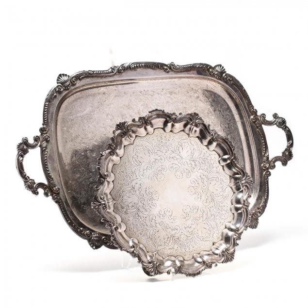 two-silverplate-serving-trays