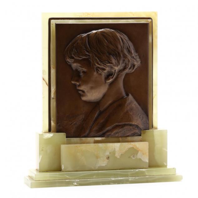 alphonse-mauquoy-belgian-1880-1954-portrait-plaque-of-a-young-boy