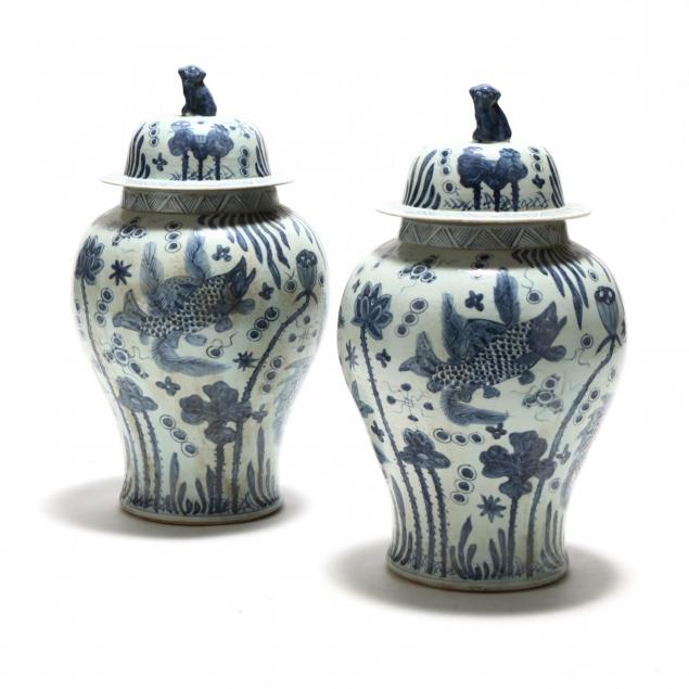 a-pair-of-chinese-blue-and-white-temple-jars