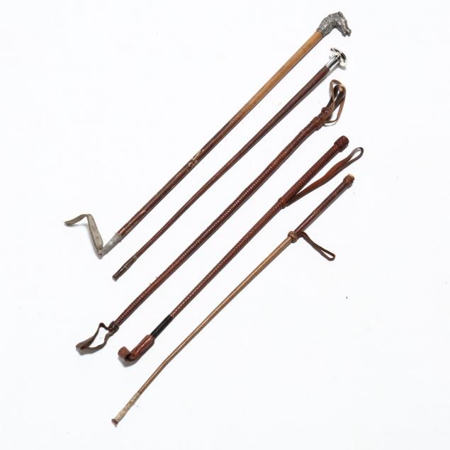 five-antique-riding-crops